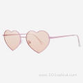 Angular Heart Metal Women's Sunglasses